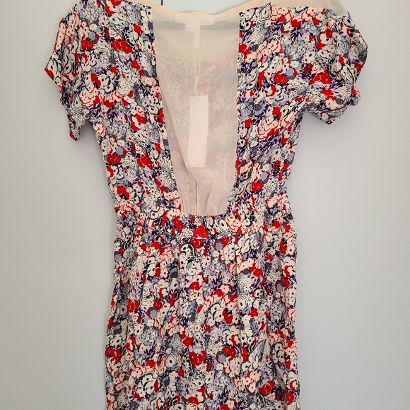 BCBGeneration Bright Red Multi Floral Dress - Picture 6 of 7